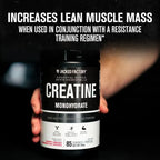 Jacked Factory Creatina Monohidratada en Polvo | 85 servicios | Limonada de cereza | 5000 mg de creatina | Suplemento alimenticio