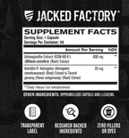 Jacked Factory KSM-66 Ashwagandha 600 mg - 60 Cápsulas | Extracto Estandarizado | Adaptógeno Natural | Manejo del Estrés y Bienestar