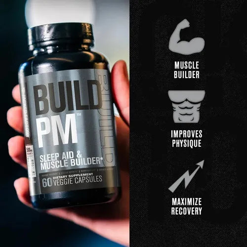 Jacked Factory Build PM | 60 cápsulas vegetales | recuperación muscular y descanso nocturno