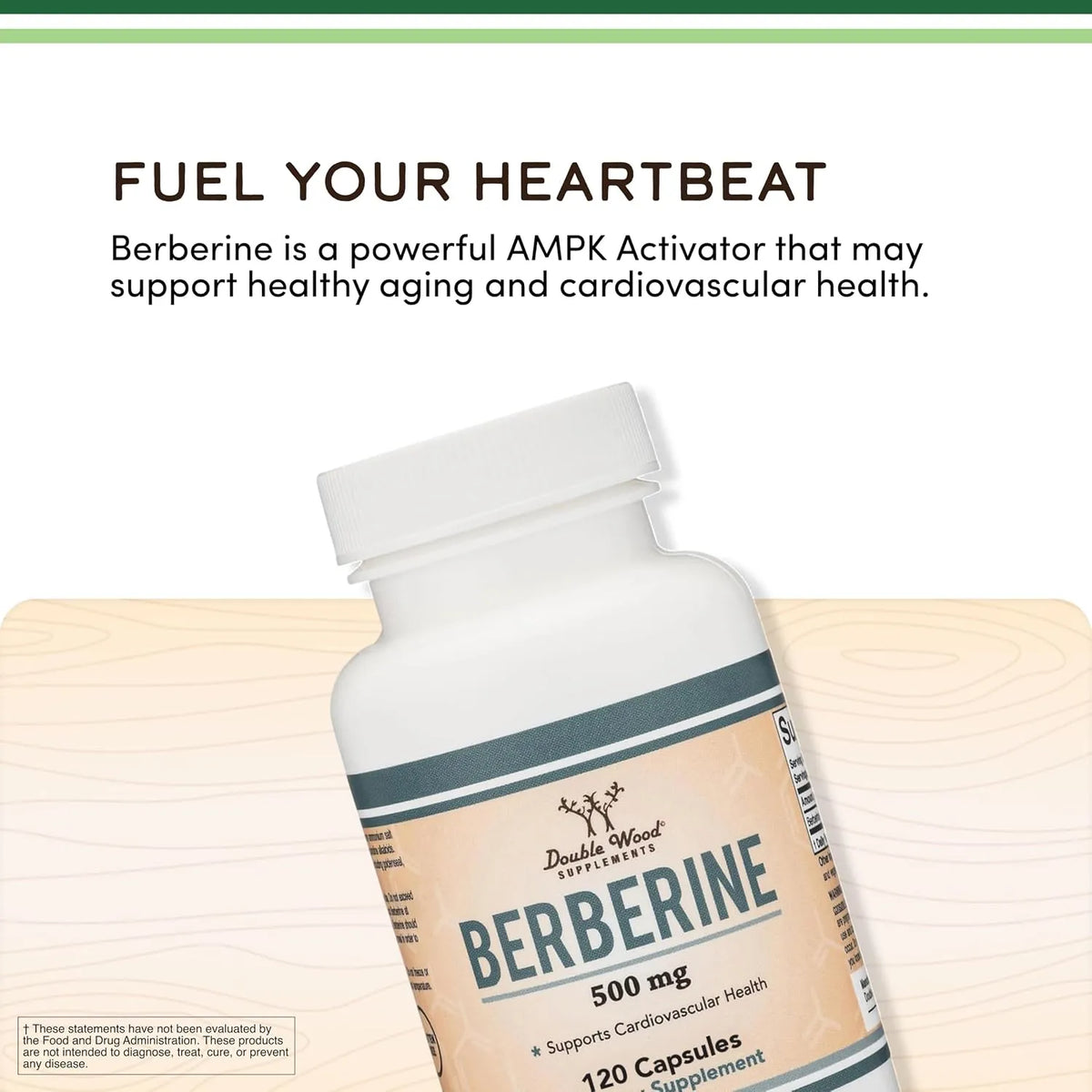 Double Wood Berberina 500 Mg, 60 Cápsulas