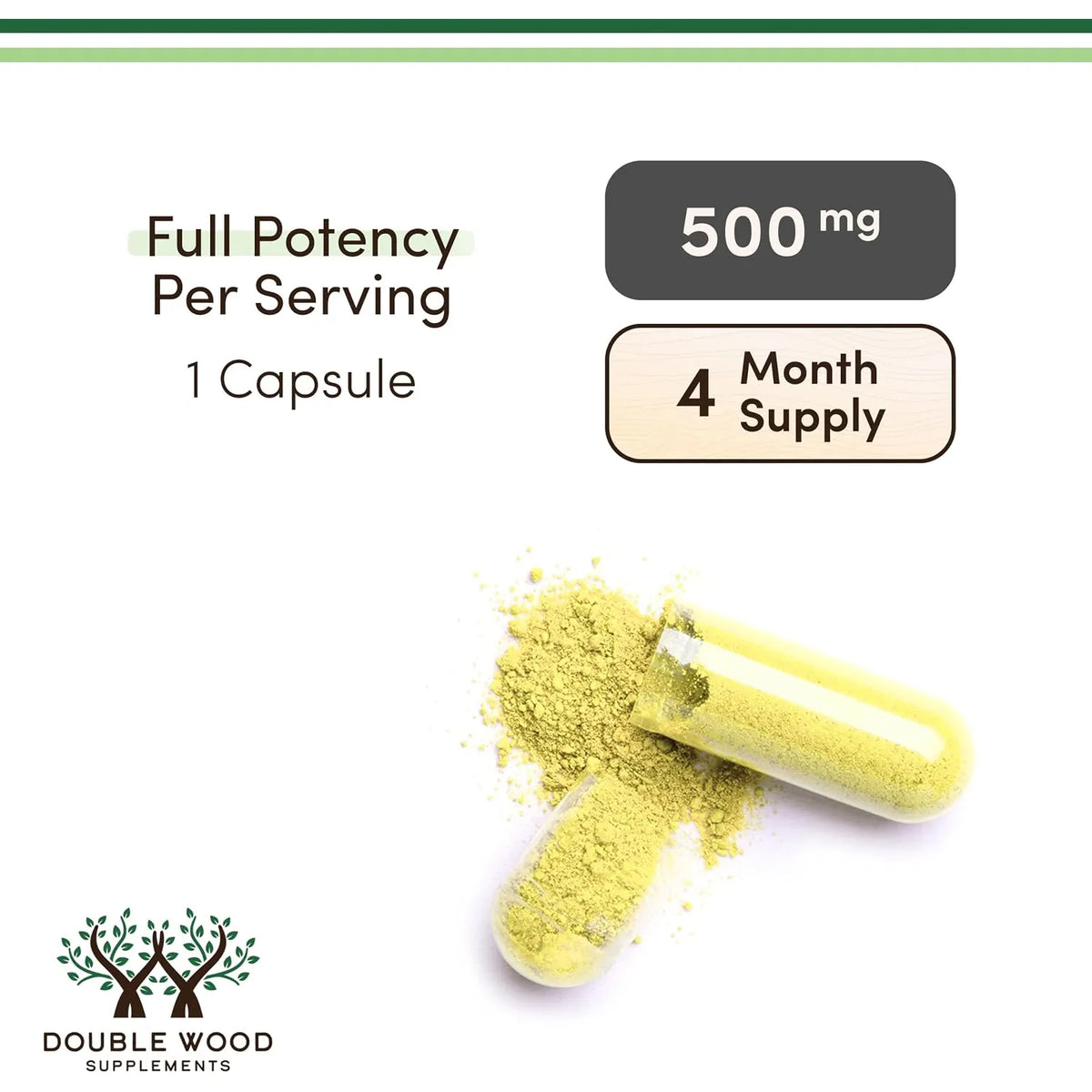 Double Wood Berberina 500 Mg, 60 Cápsulas
