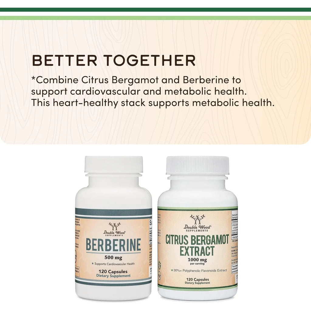 Double Wood Berberina 500 Mg, 60 Cápsulas
