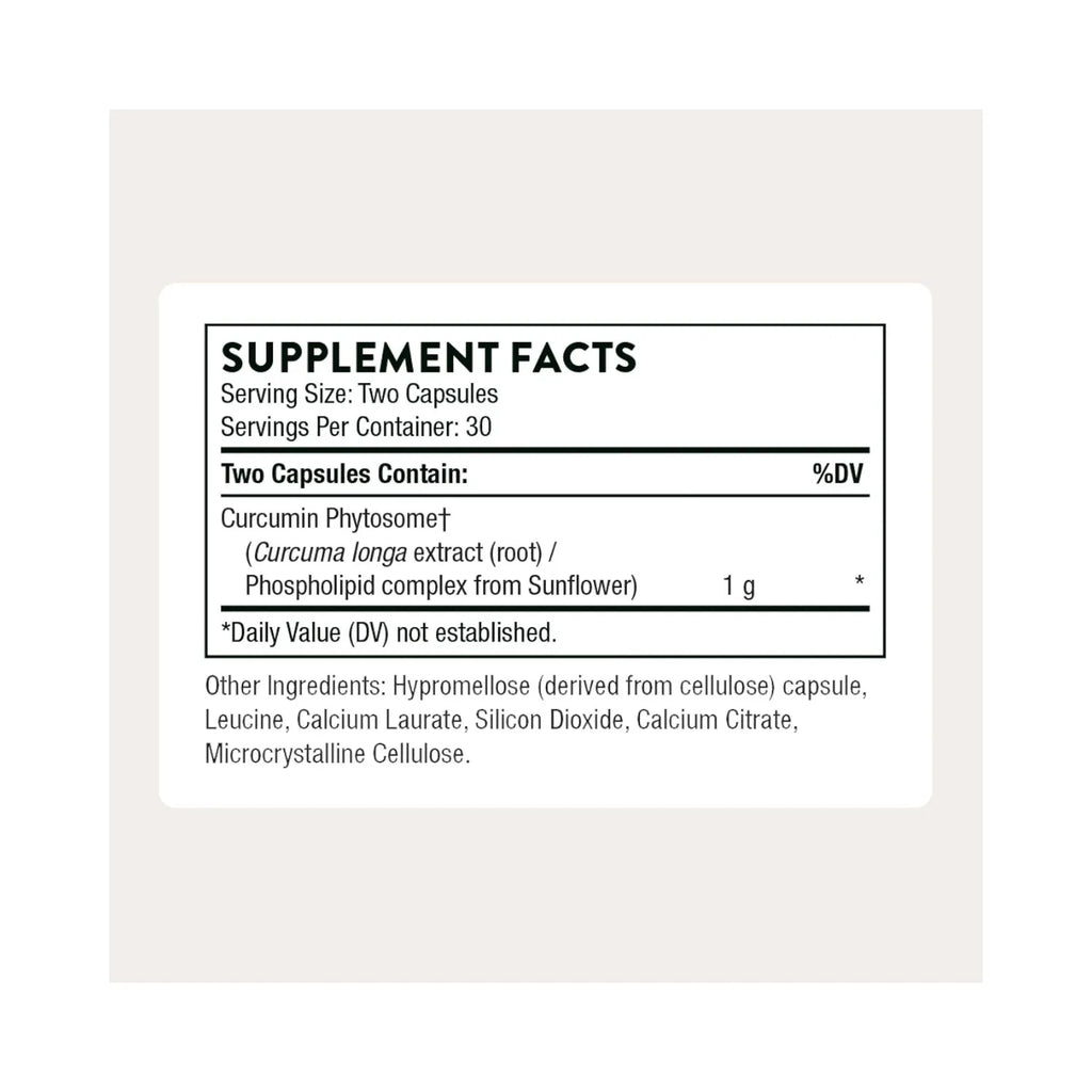 Thorne Curcumin Phytosome - 1000 mg 60 Capsules