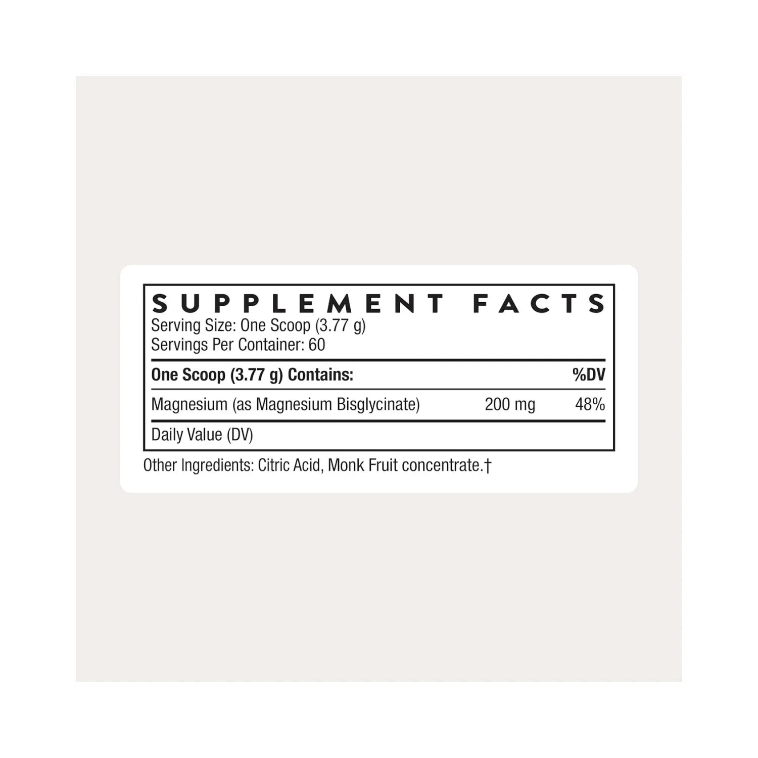 Thorne Magnesium Bisglycinate 6.5 oz