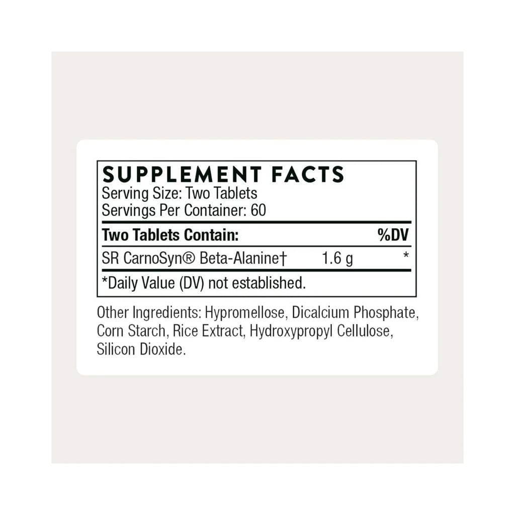 Thorne Beta Alanine-SR 120 tabletas