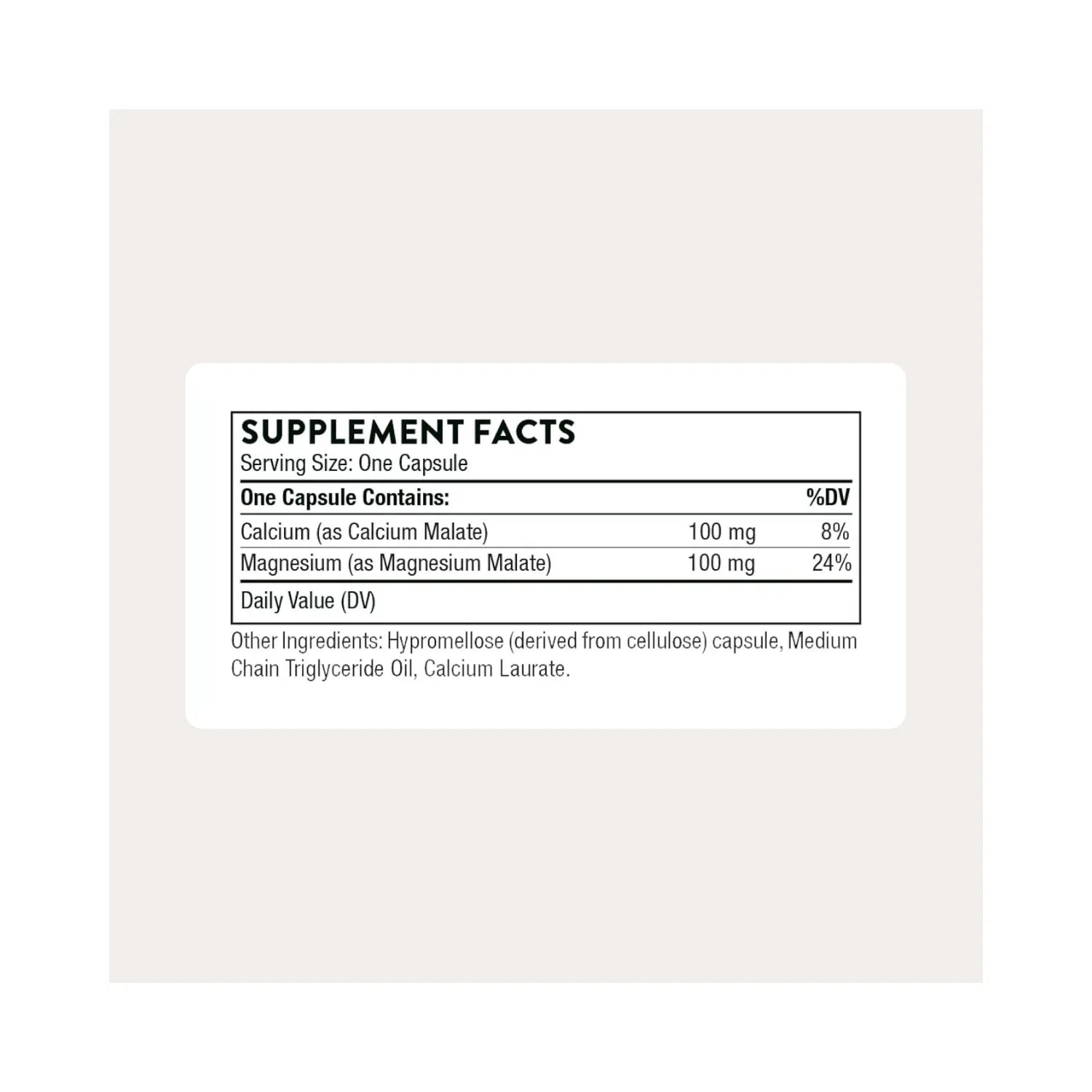 Thorne Calcium-Magnesium Malate 240 Capsules