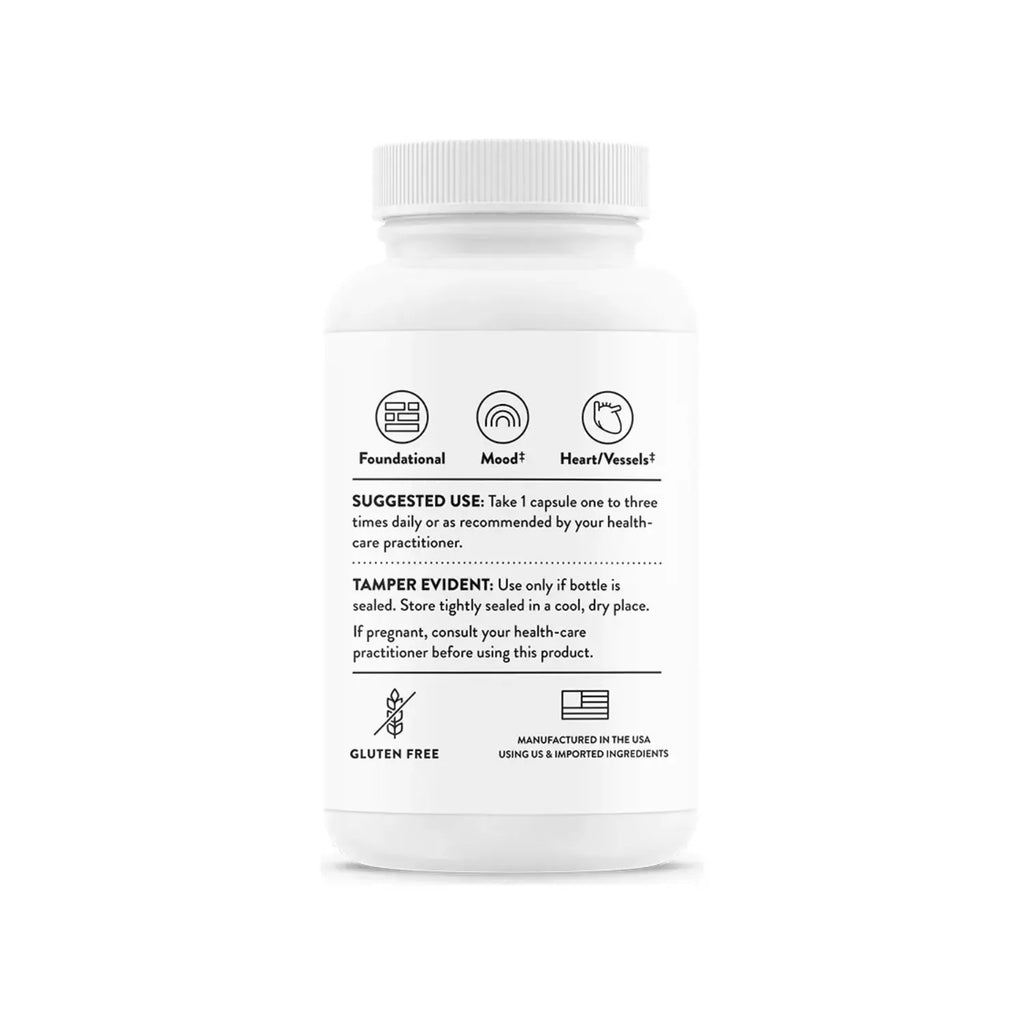 Thorne 5-MTHF 1 mg (L-5-Methyltetrahydrofolate) 60 Capsules
