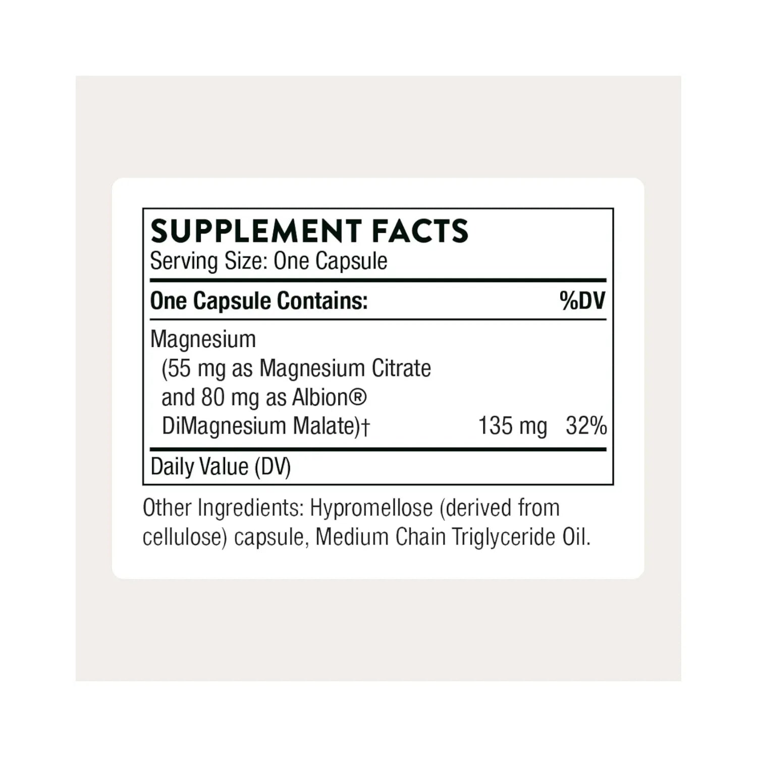 Thorne Magnesium CitraMate 90 Capsules