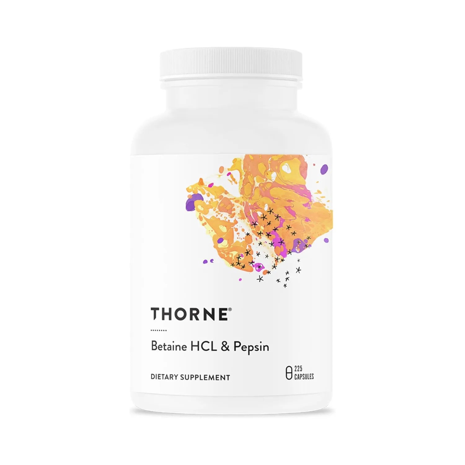 Thorne Betaine HCL & Pepsin 225 Capsules