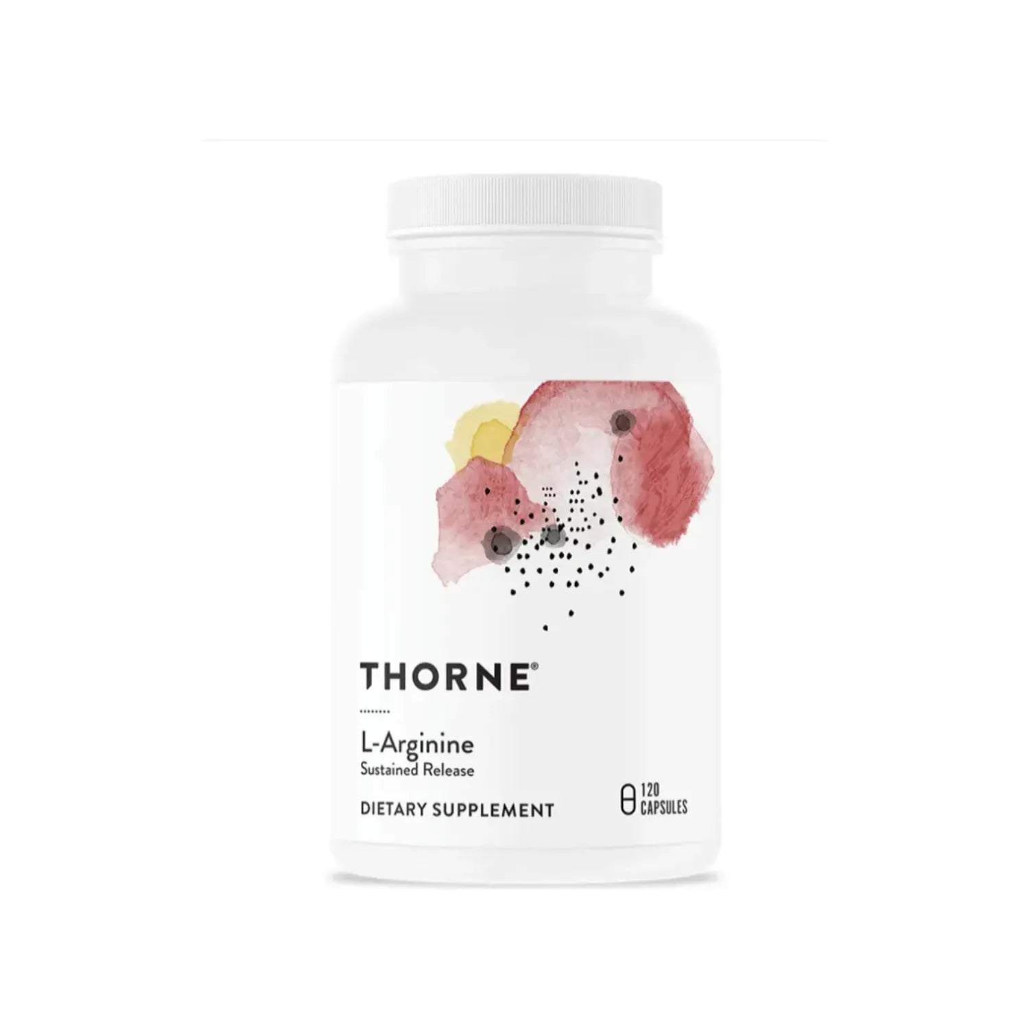 Thorne L-Arginine Liberación Sostenida 500 mg, 120 Cápsulas – Apoyo a la Circulación