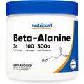 Nutricost Beta Alanina en Polvo 300 Gramos, 3 Gramos por Porción