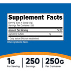 Nutricost Sulfato de Agmatina en Polvo 250 g 250 Porciones Sin Sabor