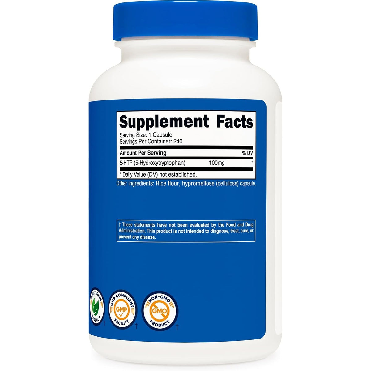 Nutricost 5-HTP 100 Mg 240 Cápsulas