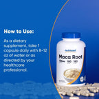 Nutricost Raíz de Maca 750 mg 180 Cápsulas
