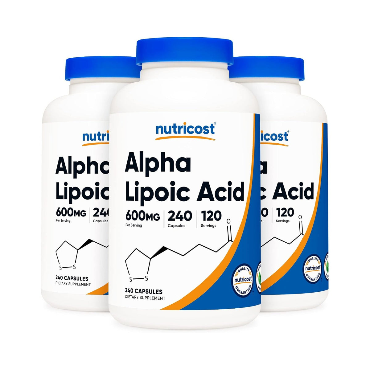 Nutricost Ácido Alfa Lipoico 600 mg 240 Cápsulas Vegetales