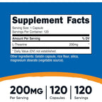 Nutricost L-teanina 200 mg 120 capsulas sfn