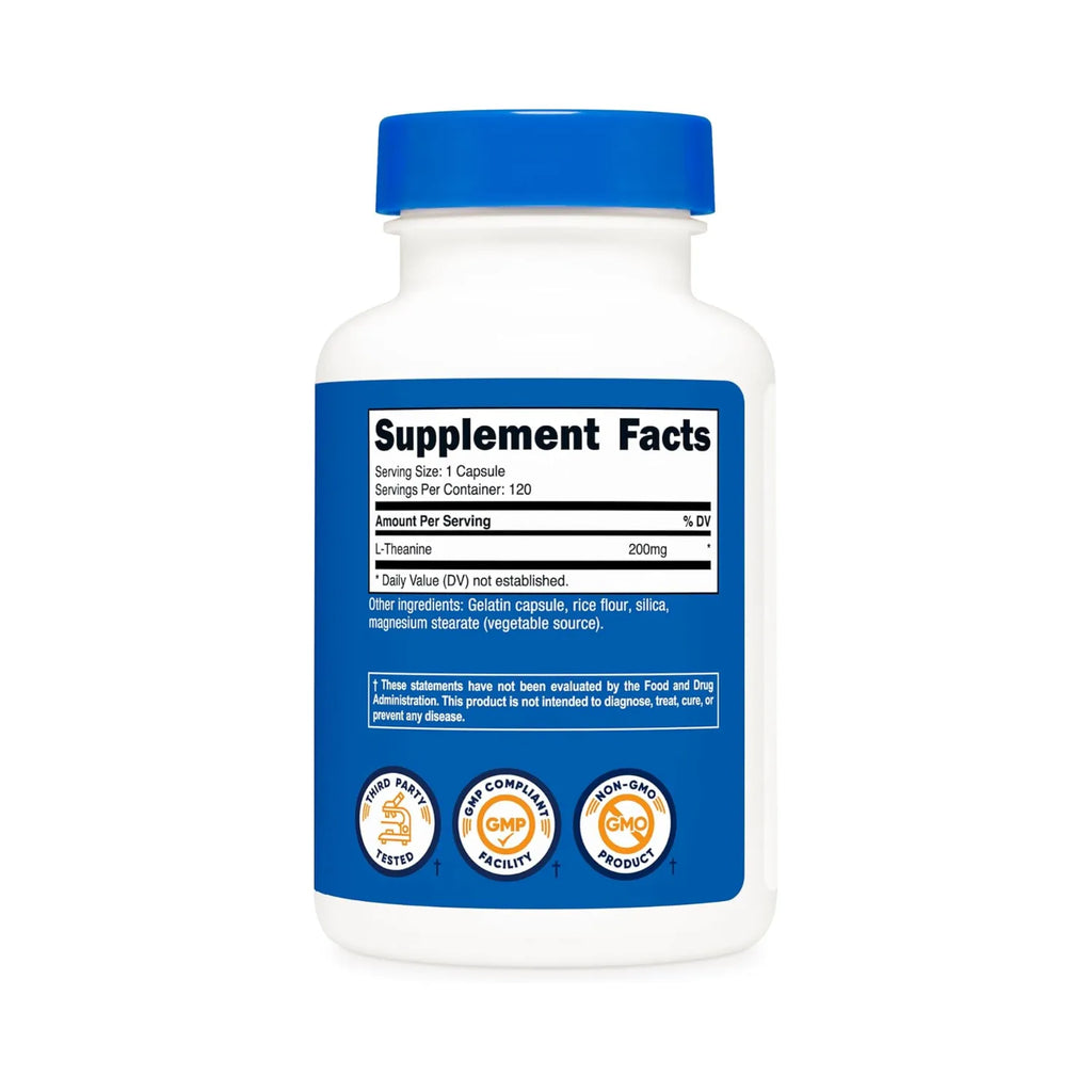 Nutricost L-teanina 200 mg 120 capsulas sfn