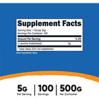 Nutricost L-leucina Aminoácidos 500 G