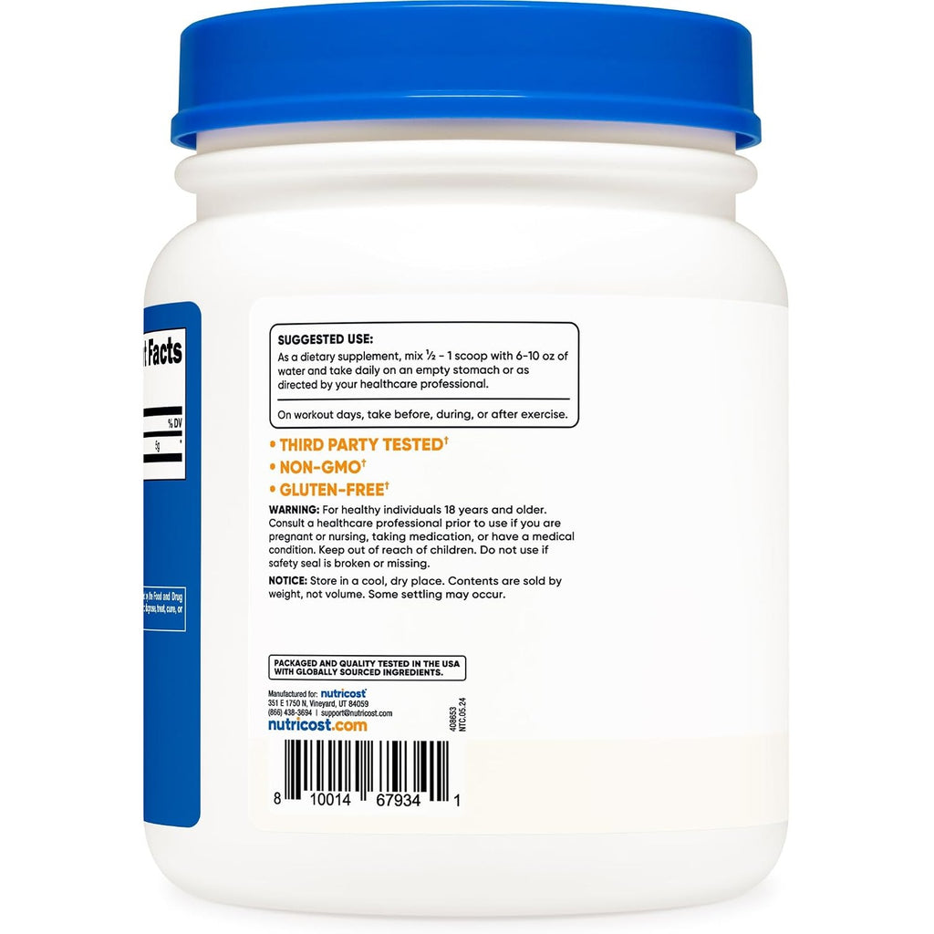 Nutricost L-leucina Aminoácidos 500 G