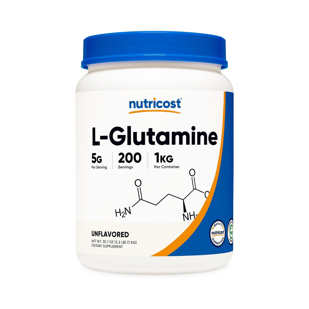 Nutricost L-Glutamina en Polvo 1 kg 200 Porciones