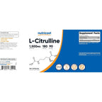 Nutricost L-Citrulina 1500 mg 180 Cápsulas