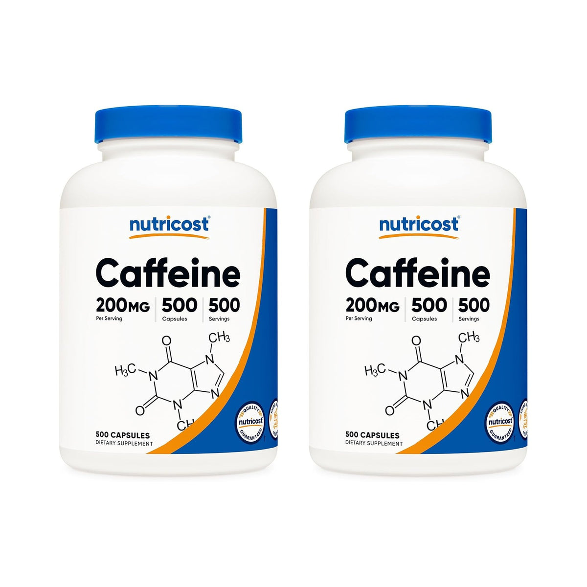 Nutricost Cafeína 200 Mg 500 Cápsulas