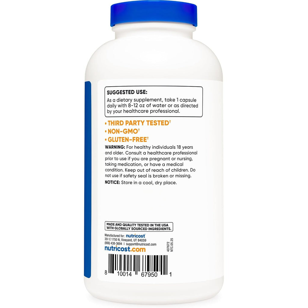 Nutricost Taurina 1000 mg 400 Cápsulas