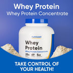 Nutricost Concentrado de Proteína de Suero en Polvo 5 lb Sin Sabor