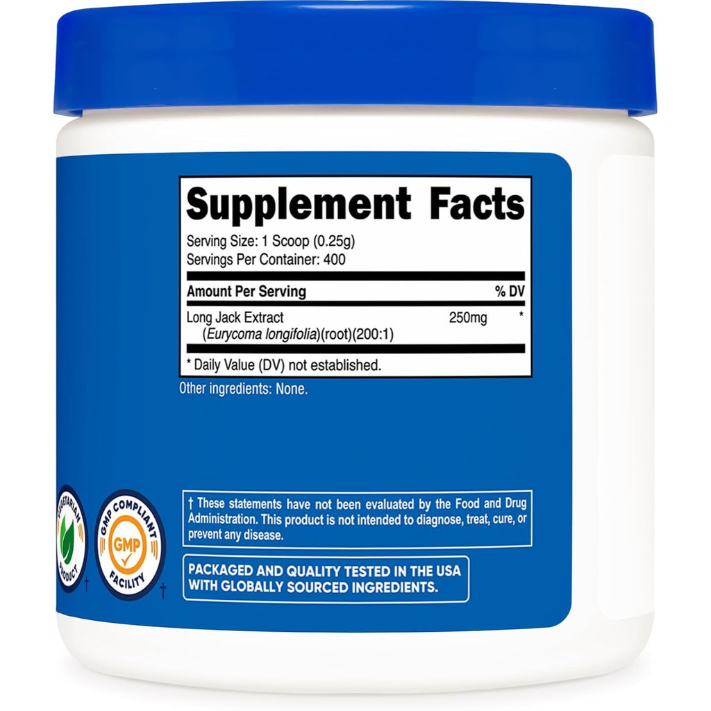 Nutricost Long Jack Extracto 100:1 en Polvo 100 g