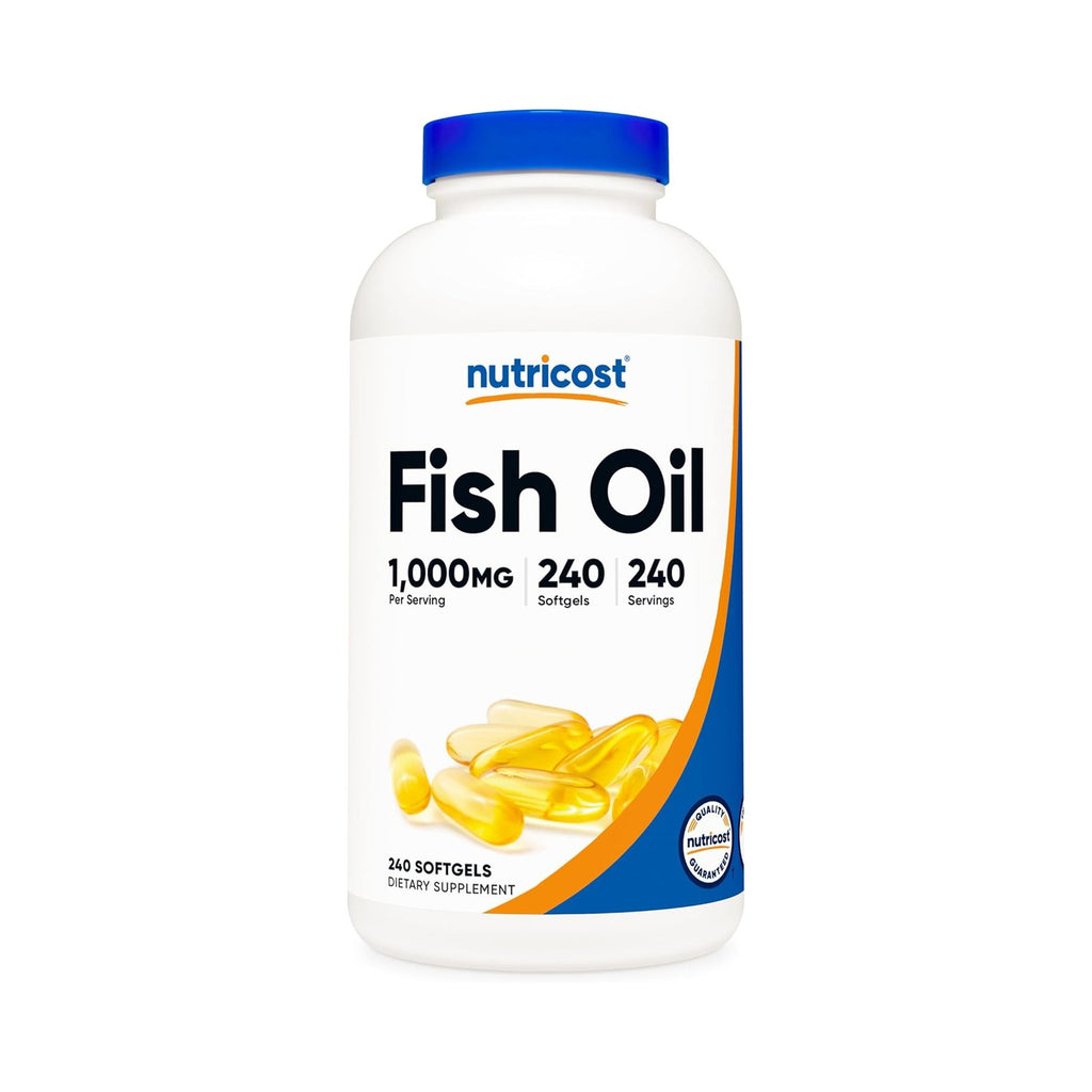 Nutricost Aceite de Pescado 1000 mg 240 Cápsulas Blandas