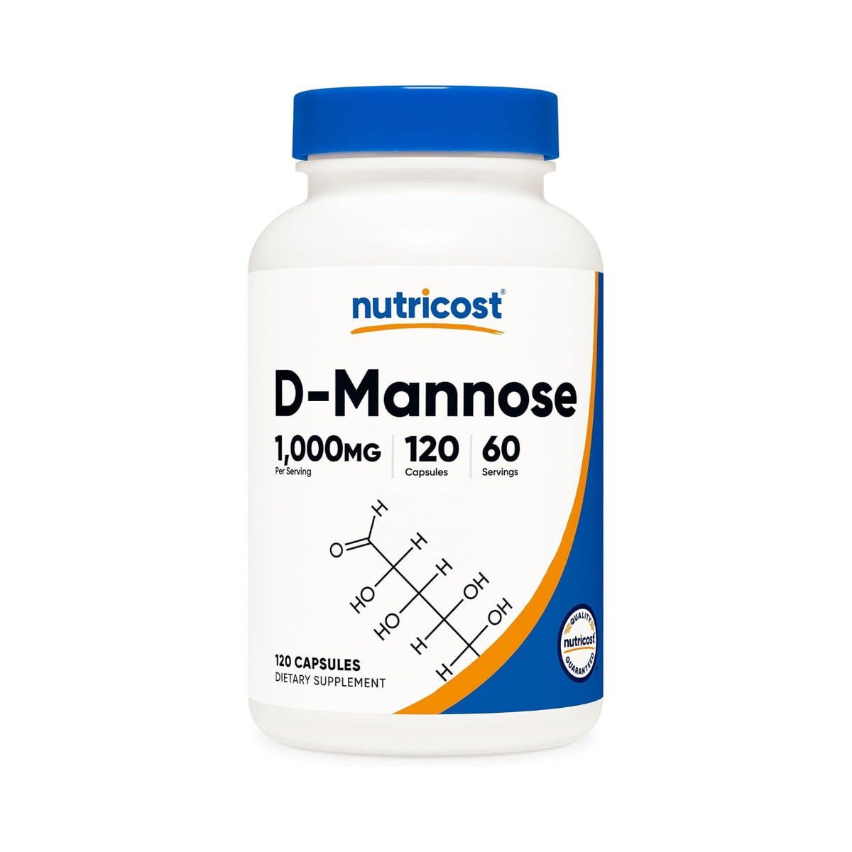 Nutricost D-Manosa 1000 mg 120 Cápsulas