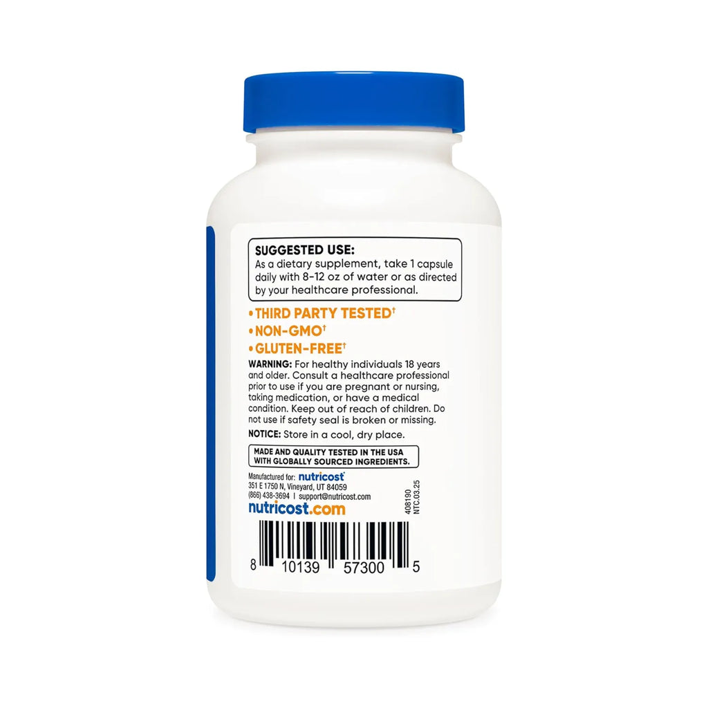 Nutricost Picolinato de zinc 50 mg 240 capsulas sfn
