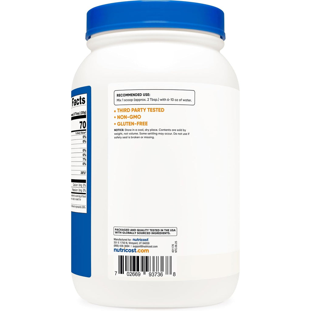 Nutricost Dextrosa en Polvo 2.27 kg (5 lb) 113 Porciones