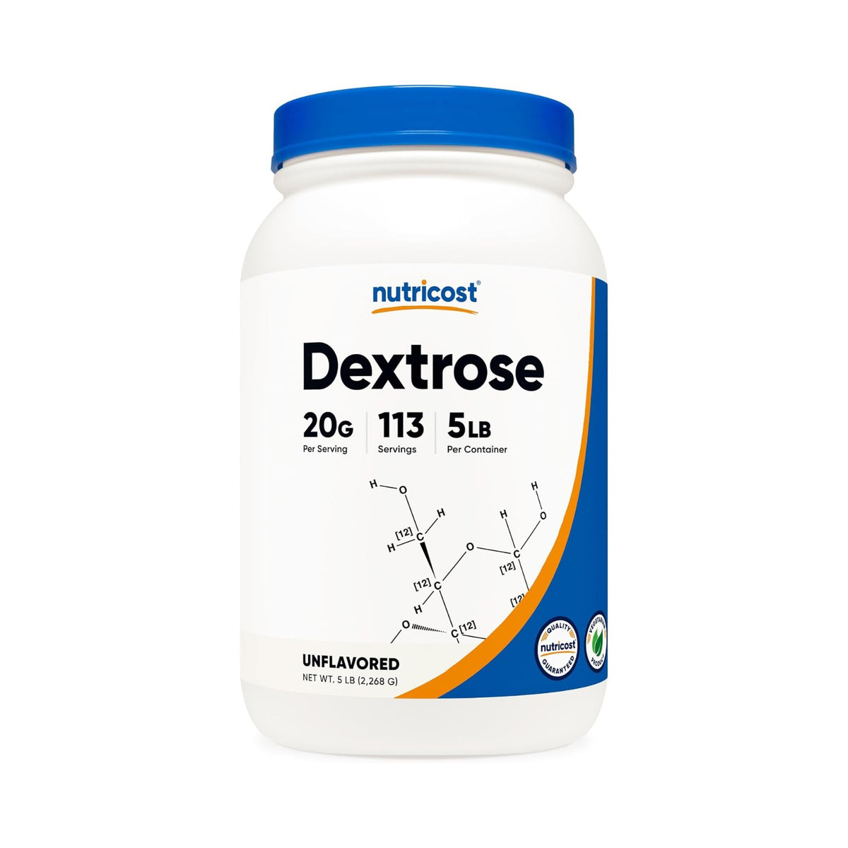 Nutricost Dextrosa en Polvo 2.27 kg (5 lb) 113 Porciones