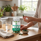 NATSA Chlorella 500 mg 100 Cápsulas | 1,000 mg por Porción | Alga Chlorella de Pared Celular Rota | 50 Porciones | Suplemento alimenticio