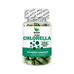 NATSA Chlorella 500 mg 100 Cápsulas | 1,000 mg por Porción | Alga Chlorella de Pared Celular Rota | 50 Porciones | Suplemento alimenticio