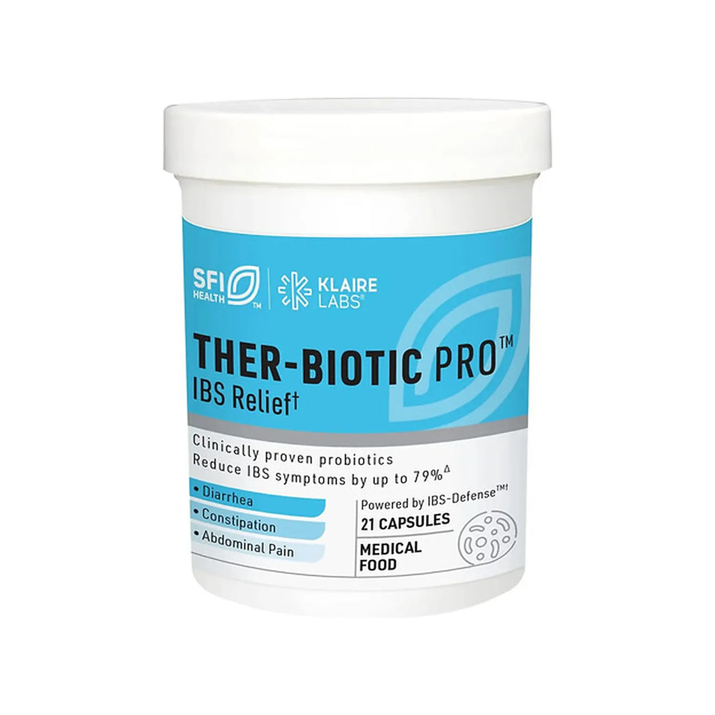 Klaire Labs Ther-Biotic Pro IBS Relief | 21 Cápsulas | Equilibrio Intestinal y Bienestar Digestivo | Fórmula Probiótica