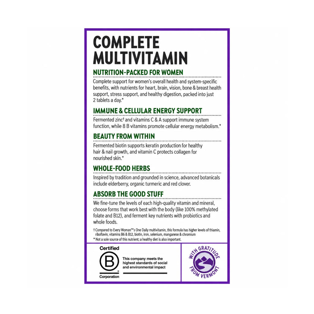 New Chapter Multivitamínico Avanzado para Mujeres 120 tabs