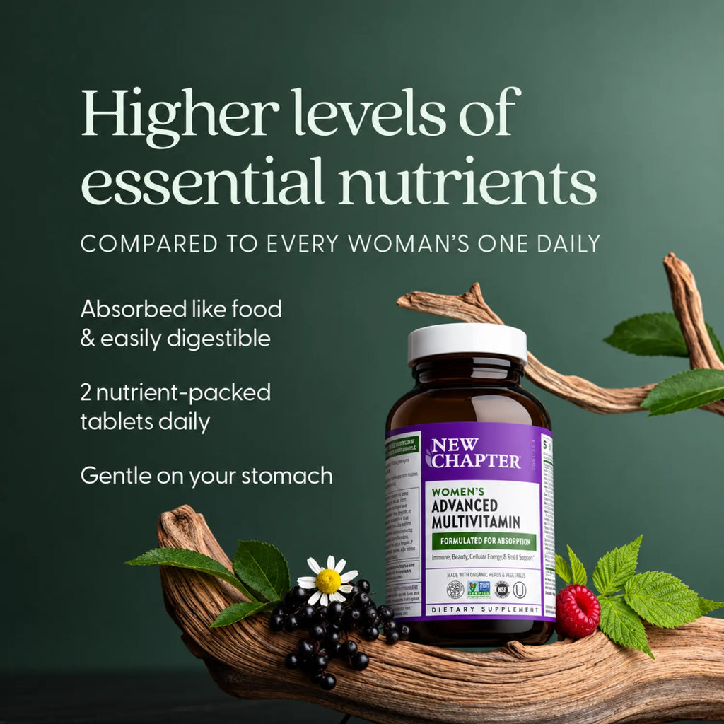 New Chapter Multivitamínico Avanzado para Mujeres 120 tabs