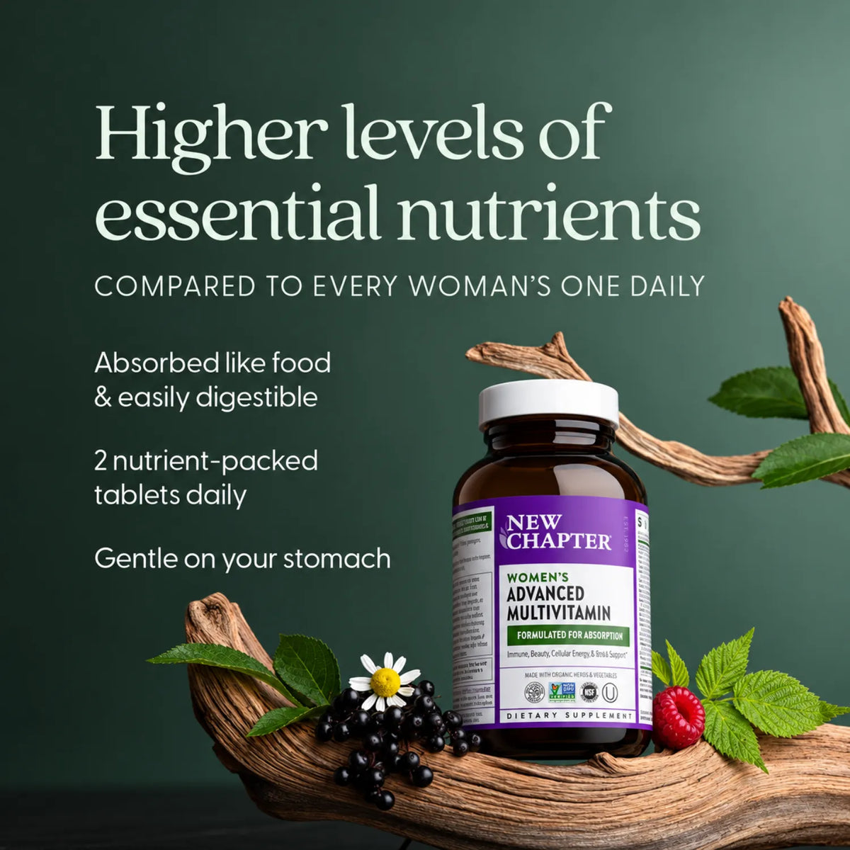 New Chapter Multivitamínico Avanzado para Mujeres 120 tabs