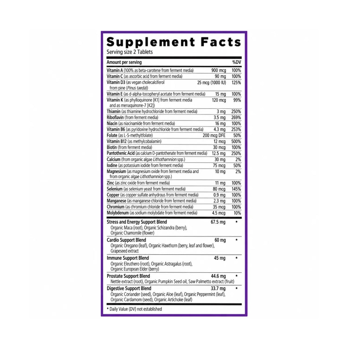 New Chapter Multivitamínico avanzado para hombres 72 caps