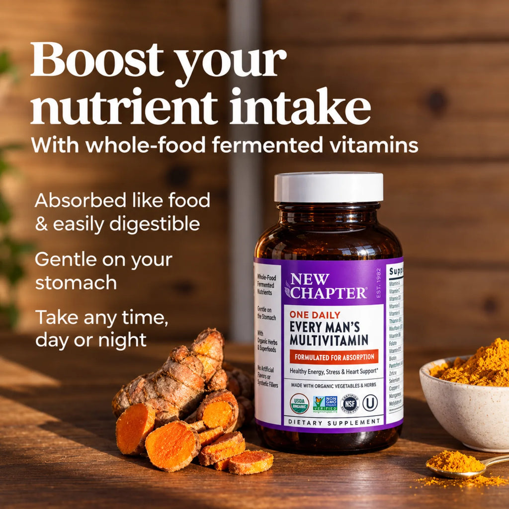 New Chapter Multivitamínico Diario para Todos los Hombres 72 Tabletas