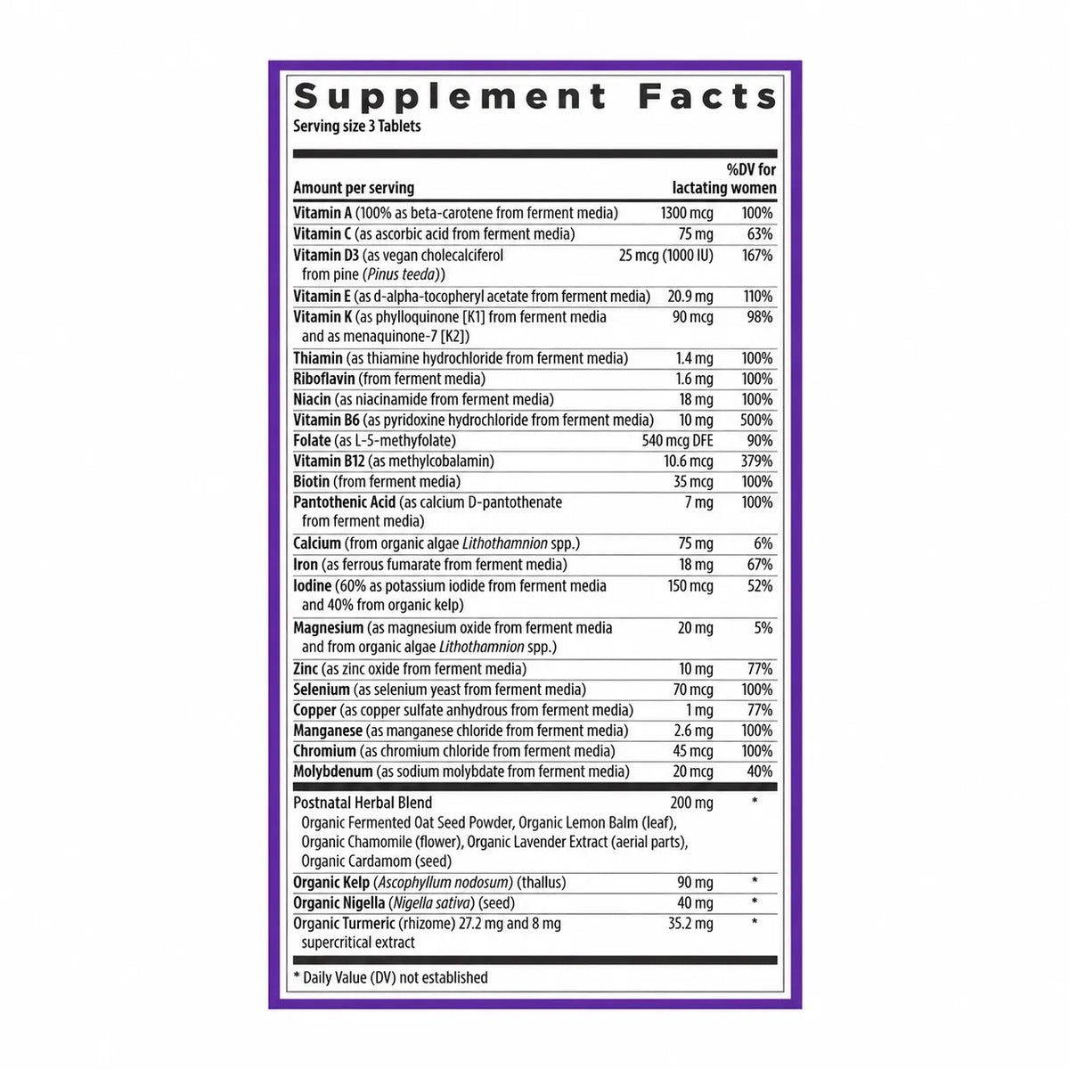 New Chapter Perfect Postnatal Multivitamin 270 caps
