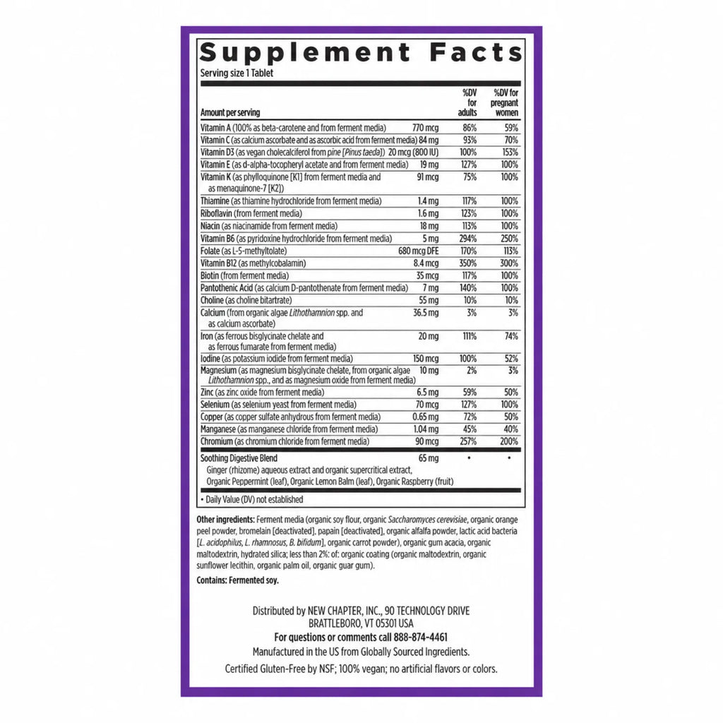 New Chapter Un Multivitamínico Prenatal Diario 30 caps