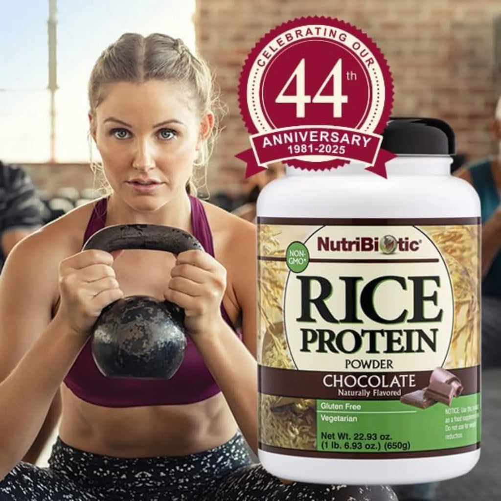 NutriBiotic, Proteína de arroz en polvo, Chocolate, 650 g (1 lb 6,93 oz)