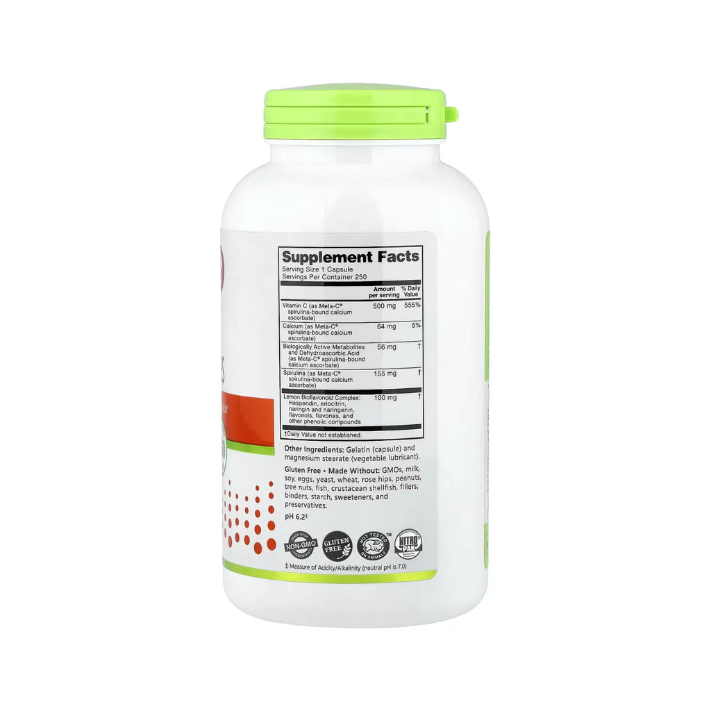 NutriBiotic Meta-C 500 mg 250 Capsulas