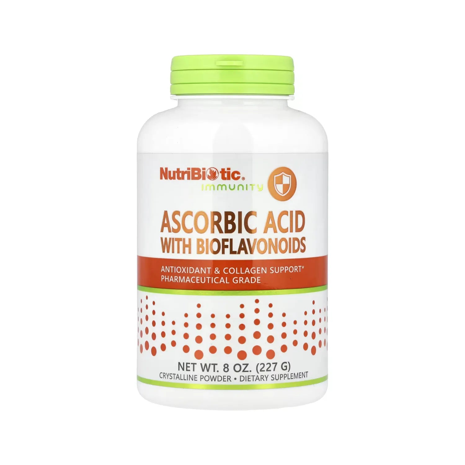 NutriBiotic Ascorbic Acid with Bioflavonoids 227g Polvo cristalino