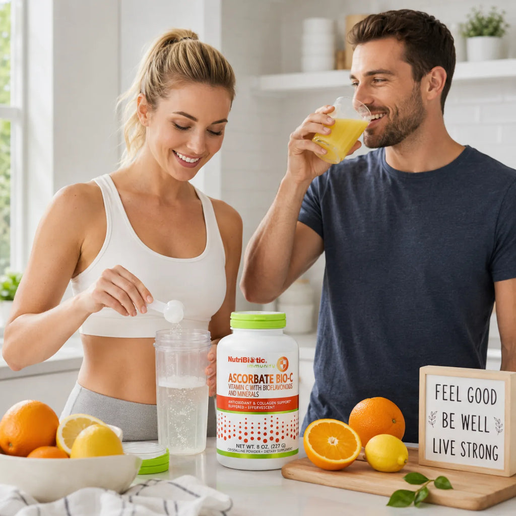 NutriBiotic Ascorbate Bio-C Vitamina C con Bioflavonoides y Minerales 227 g (8 oz)