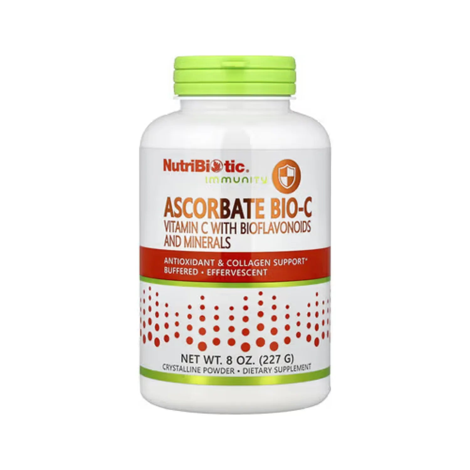 NutriBiotic Ascorbate Bio-C Vitamina C con Bioflavonoides y Minerales 227 g (8 oz)