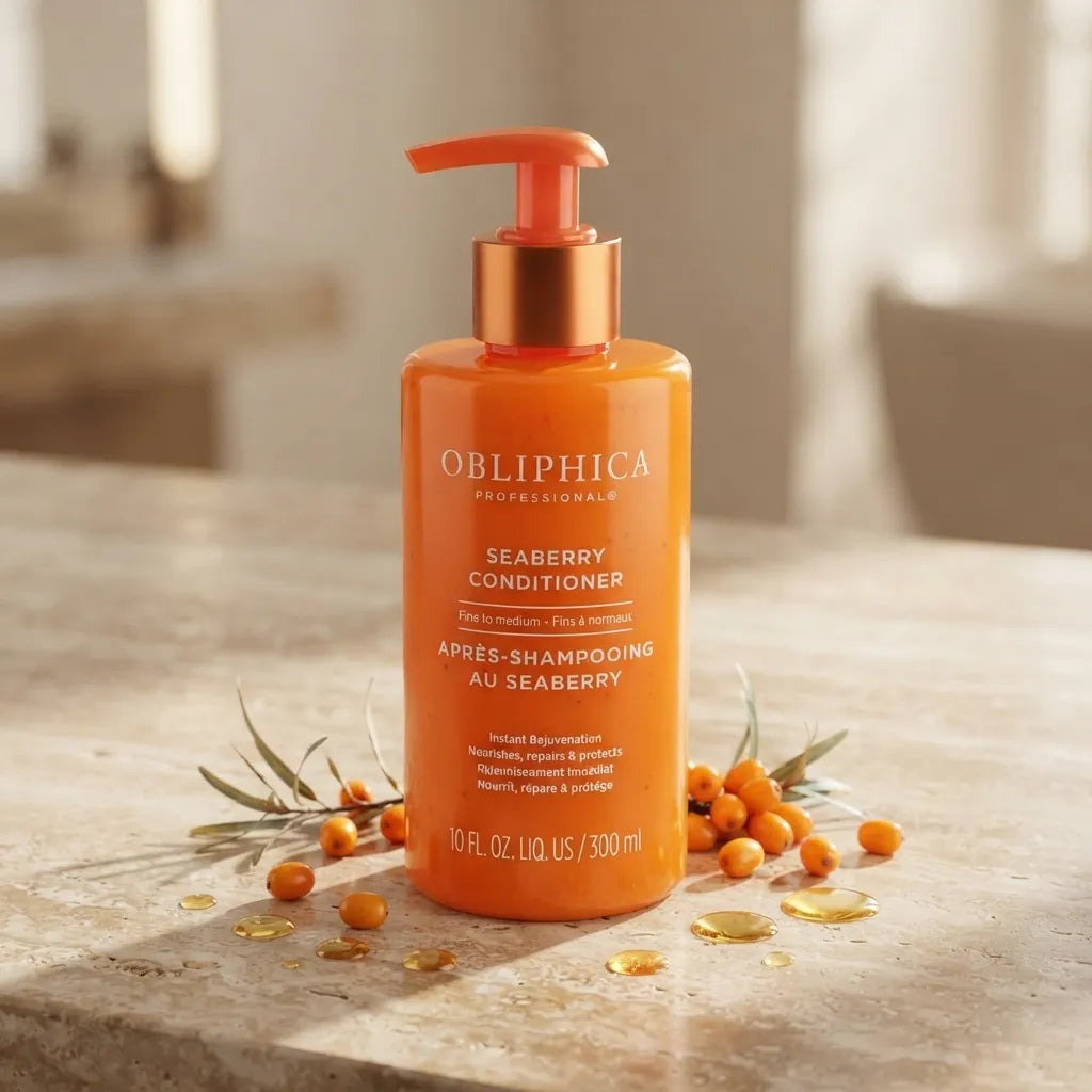 Obliphica Seaberry Conditioner Fine to Medium 300 ml | Acondicionador Profesional | Nutre, repara y protege el cabello | Rejuvenecimiento inmediato sin pesadez | Cuidado capilar avanzado
